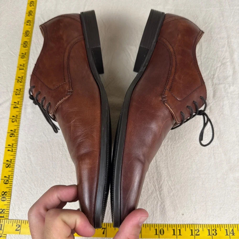 Aldo Derby Shoes Men Size 13 Brown Classic Leather Lace Formal Business Casual